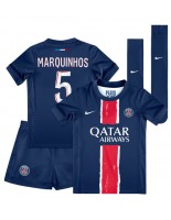 Paris Saint-Germain Marquinhos #5 Kotipaita Lasten 2024-25 Lyhythihainen (+ shortsit)